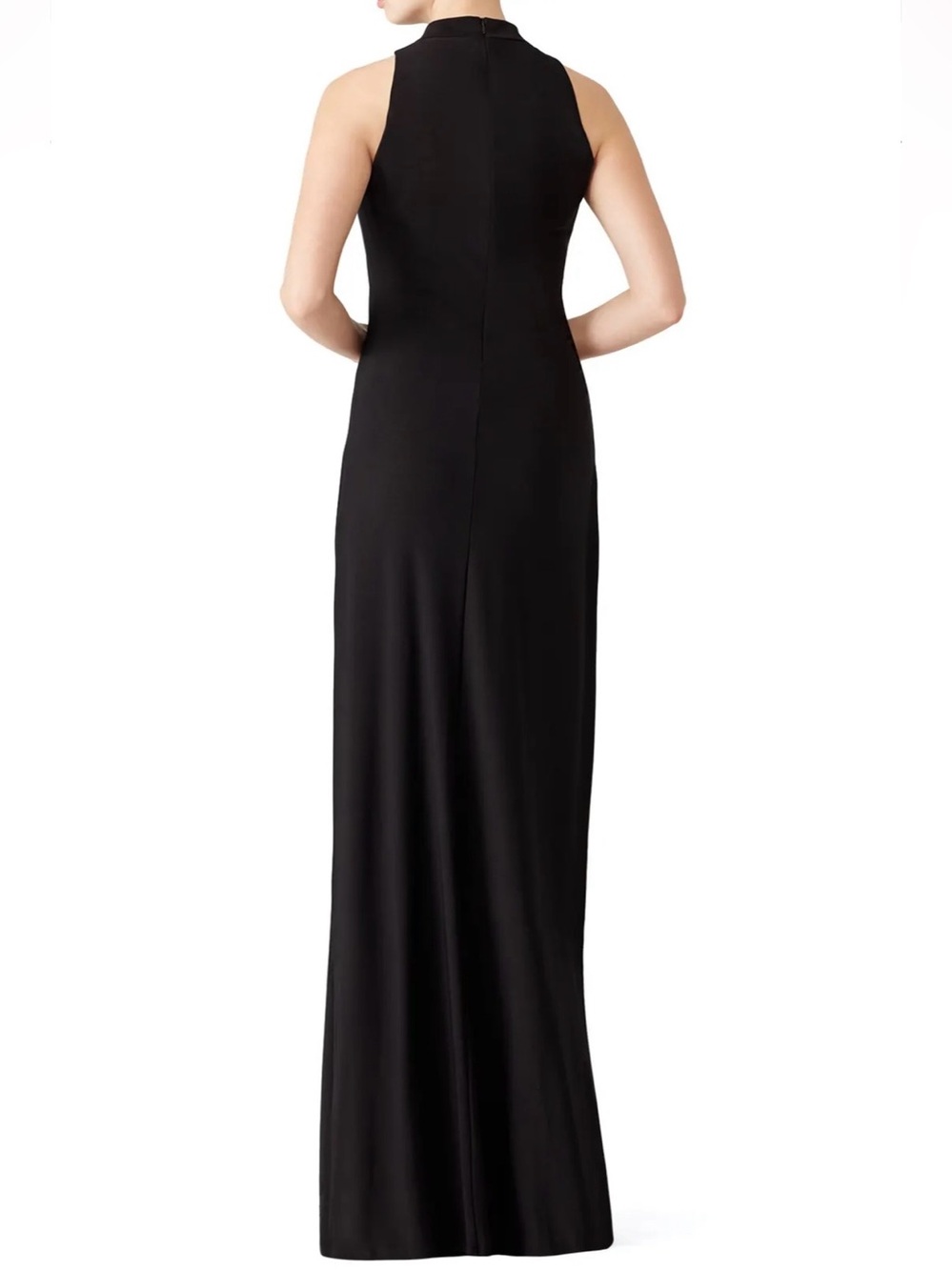Laundry By Shelli Segal Black halter neck Asymmetric High-Low Maxi dress 6 - Picture 6 of 16